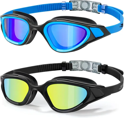 Miniatura 14 de Freela Polarized Unisex Adult Swim Swimming Goggles, UV400 Protection Anti Fog 180° Wide Clear View for Men Women Youth