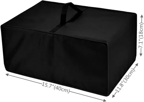 Miniatura 4 de Cubierta para freidora profunda, resistente al agua, compatible con freidora eléctrica OVENTE de 2 litros FDM2201BR/FDM2201CO (negro)