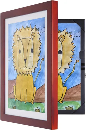 Miniatura 12 de Dynamic Frames Li'l Davinci Armario de arte, almacena hasta 50 piezas de arte de 8.5 x 11 pulgadas, dimensiones exteriores del marco de madera