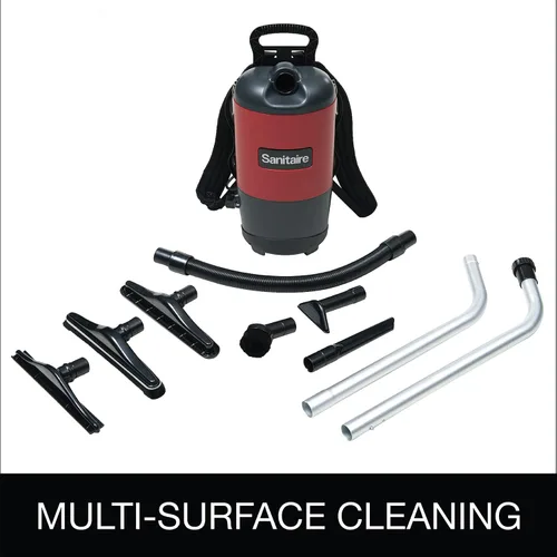 Miniatura 2 de Sanitaire EURSC412B aspiradora en mochila limpia, silenciosa y ligera, 8.5 amperes de potencia, 21 pulgadas de largo x 10-1/2 pulgadas de ancho x