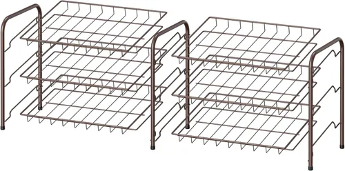 Miniatura 6 de MOOACE Organizador de latas, dispensador de almacenamiento de latas 2 en 1 con capacidad para hasta 72 latas, organizador de latas para armario