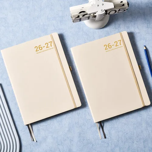 Miniatura 9 de Agenda 2026 – enero 2026 – diciembre 2026, planificador 2026, planificador semanal y mensual, planificadores de cubierta de cuero con papel grueso