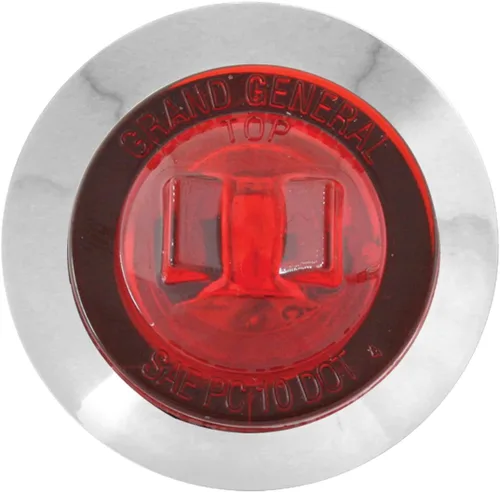 Miniatura 2 de GG Grand General 75222 Mini luz LED de doble función de 1-1/4 pulgadas con bisel de plástico cromado para camiones, remolques, cuatrimotos, UTV, RV