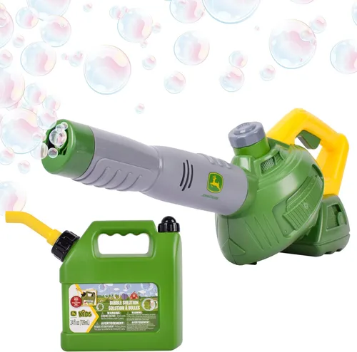 Miniatura 6 de John Deere Juguete motorizado de motosierra de burbujas para niños, herramienta de juego de simulación de soplado de burbujas, máquina de burbujas