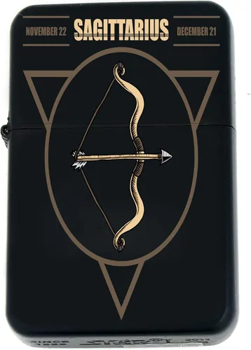 Miniatura 9 de Signos del zodiaco, símbolos del horóscopo, colección de iconos de astrología s Infinity negro mate encendedores a prueba de viento (Leo) - Regalo