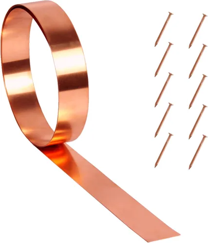 Miniatura 10 de Clavos de cobre – 110 uñas de techo de 1 pulgada – 99.95% clavos de cobre puro para techo, cobre intermitente, árbol, removedor de tocones, raíces