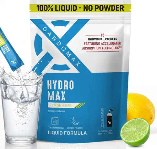 Miniatura 9 de CardoMax Paquetes de hidratación - Hydromax - Paquetes de mezcla de bebidas con electrolitos con sodio, magnesio y potasio - Vegana y apta