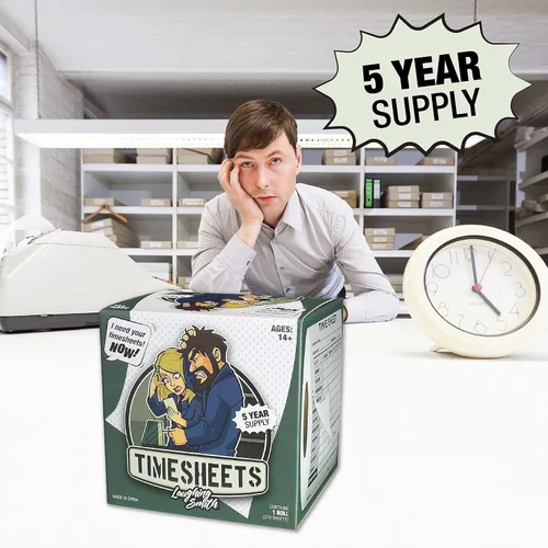 Miniatura 4 de Time Sheet - Divertido papel higiénico – Regalos de jubilación humorísticos para hombres y mujeres – Rollo de papel higiénico novedoso de broma