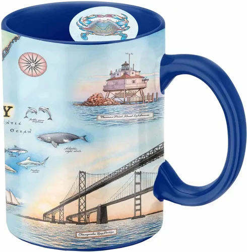 Miniatura 12 de Xplorer Maps Boston Map Taza de cerámica (16 onzas) – Taza de café sin BPA para bebidas calientes y frías – perfecta para oficina, hogar o regalo