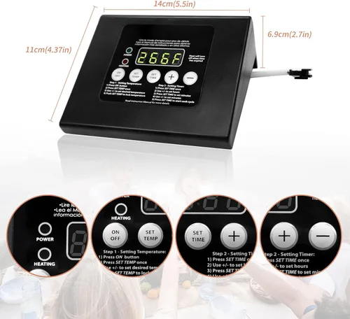 Miniatura 2 de 990050048 Piezas de repuesto para panel de control digital, compatibles con Masterbuilt MB ESQ30B, ESQ30S, 20070106, 20070206, 20072010, 20070910