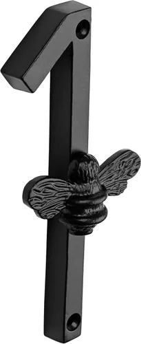 Miniatura 9 de Brass bee Número de casa con diseño de abeja Placa moderna de 5 pulgadas para letreros de puerta Números de dirección de casa de calle, metal
