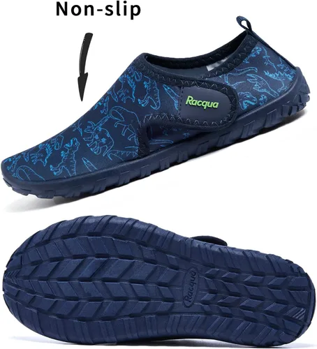Miniatura 9 de Racqua Zapatos de agua, de secado rápido, ligeros, deportivos, acuáticos, para niños pequeños y grandes
