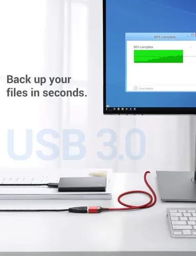 Miniatura 6 de AINOPE Cable de extensión USB, extensor USB, cable de extensión USB 3.0, cable macho a hembra, cable de alta transferencia de datos, compatible