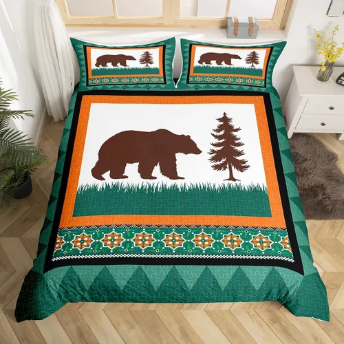 Miniatura 28 de Juego de ropa de cama con estampado de piel de vaca para niños, juego de funda de edredón con patrón de piel de vaca, juego de funda de edredón