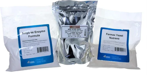 Nutriente de levadura Fermax de 1 libra, levadura de destilador de 1 libra, enzima amilasa de 1 libra (paquete de energía del destilador)