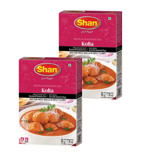 Miniatura 340 de Shan Korma Recipe and Seasoning Mix 1.76 oz (50g) - Spice Powder for Traditional Meat in Yogurt Sauce - Suitable for Vegetarians - Airtight Bag in a