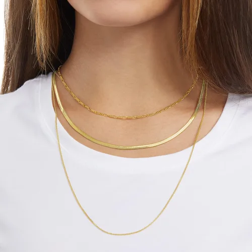 Miniatura 4 de Tienda Essentials 14K Gold Plated Curb Chain
