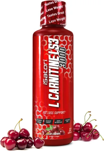 Miniatura 9 de iSatori L-Carnitina LS3 3000, L-Carnitina Líquida con Acetil L-Carnitina, L-Carnitina L-Tartrato, Pre Entreno Sin Estimulantes, Bajas Calorías, Sin
