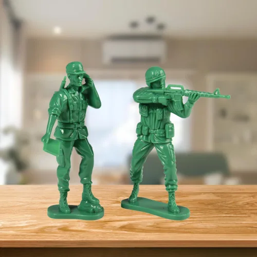 Miniatura 7 de Soldados Grandes US Toy Company 7958, Verde