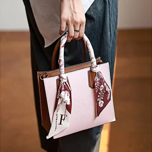 Miniatura 7 de POPSEWING Mini bolso de mano de cuero de grano superior, kit de bricolaje, bolsa de hombro cruzada con kits de costura para mujeres y niñas, kit