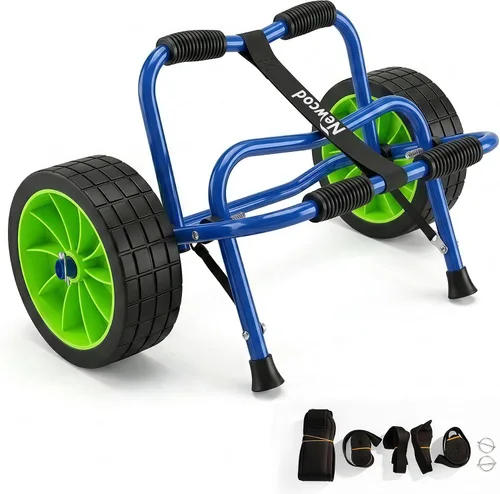 Miniatura 10 de Newcod Carrito de kayak, carrito de kayak para llevar kayak, canoa, tabla de remo SUP