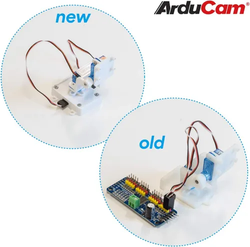 Miniatura 4 de Arducam Plataforma de inclinación panorámica de cámara mejorada compatible con módulo de cámara Raspberry Pi 3/V1/V2, tablero Nvidia Jetson