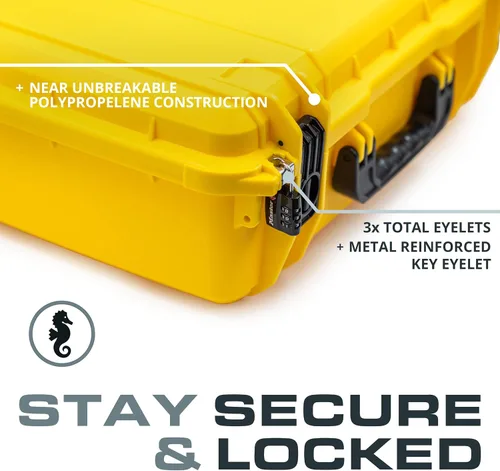 Miniatura 6 de Seahorse 720 - Caja protectora resistente sin espuma, aprobada por la TSA, especificaciones mil, resistente al agua IP67, fabricada en Estados