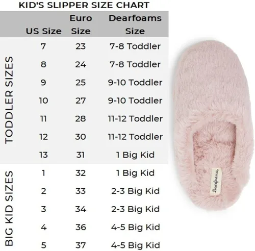 Miniatura 5 de Dearfoams Pantuflas unisex lavables para niños