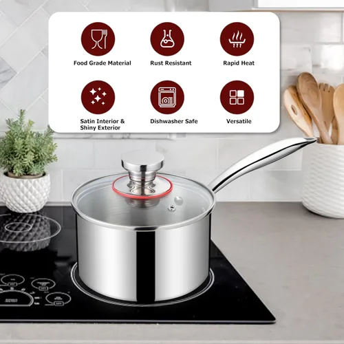 Miniatura 8 de Homikit - Juego de utensilios de cocina y cacerola de silicona, 15 utensilios de cocina con soporte para utensilios de cocina antiadherentes