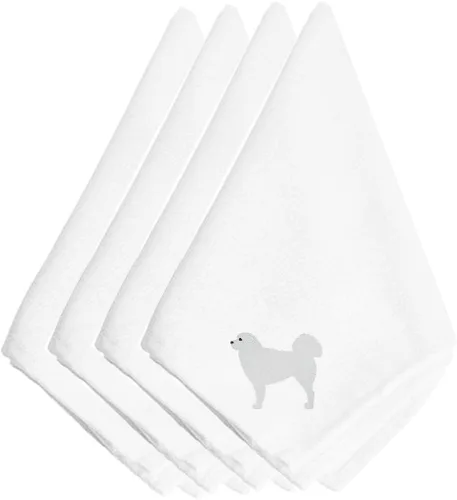 Miniatura 59 de Caroline's Treasures BB3448NPKE Affenpinscher - Juego de 4 servilletas bordadas, lavables, suaves, duraderas, servilletas de mesa para hotel