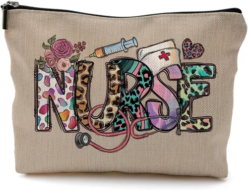 Miniatura 19 de Bolsas de enfermera para mujeres y estudiantes - Bolsas de cosméticos con cremallera B Style-enfermera-negro