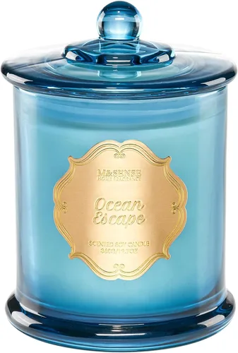 Miniatura 25 de M&SENSE Velas de rosas aromáticas para el hogar, velas de soja orgánicas, no tóxicas, sin hollín, vela en tarro grande de 12.7 onzas, 75 horas