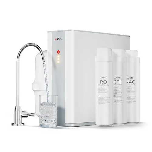 ANGEL Filtro de Agua de Ósmosis Inversa, Sistema de Filtración Bajo Fregadero de 7 Etapas, Filtro RO de Larga Duración de 3 Años, Relación 2:1 de