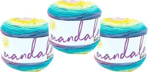 Miniatura 27 de Lion Brand Yarn (1 madeja) Mandala Baby Yarn, Wishing Well, 1770 pies (paquete de 1)