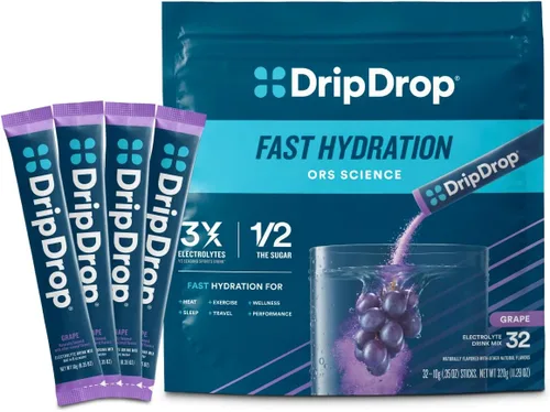 Miniatura 11 de DripDrop Hydration - Paquetes de electrolitos en polvo - Mango, acai, fruta de la pasión, coco piña - 16
