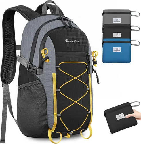 Seektop - Mochila plegable impermeable de 20L para senderismo, ultraligera, pequeña y ligera, mochila de un día empacable para hombres y mujeres