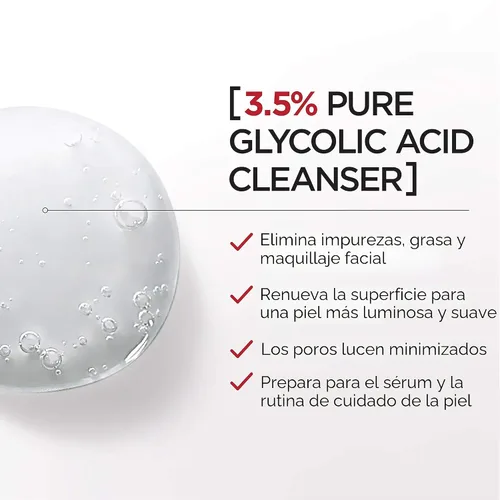 Miniatura 6 de L'Oreal Paris Revitalift - Gel limpiador iluminador con ácido glicólico puro al 3,5% con ácido salicílico, 6,7 onzas líquidas