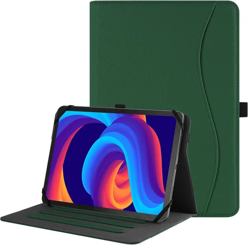 Miniatura 15 de HGWALP Funda universal para tablet de 9, 9.7, 10.1, 10.2, 10.5, 10.9 y 11 pulgadas, funda para tablet con múltiples ángeles de visión con correa