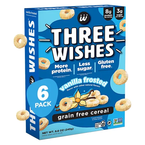 Miniatura 15 de Three Wishes Cereal Sin Granos y Con Proteína - Cereal de Desayuno Saludable, Bajo en Azúcar y Sin Gluten - Bajo en Carbohidratos, a Base