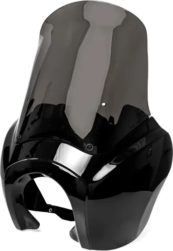 Miniatura 8 de Krator Parabrisas de motocicleta, carenado, deflector de viento, accesorios para motocicletas, parabrisas ahumado, compatible con Harley Davidson