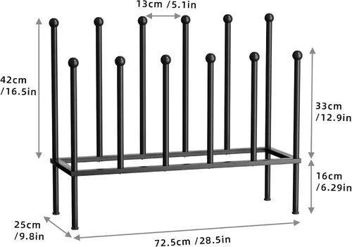 Miniatura 5 de pickpiff Zapateros independientes - Zapatero de botas de metal negro, organizador de zapatos para dormitorio, armario, entrada, dormitorio, patio al