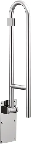 Moen Home Care - Asidero de seguridad para baño de 30 pulgadas de acero inoxidable con agarre texturizado plegable, producto de asistencia para