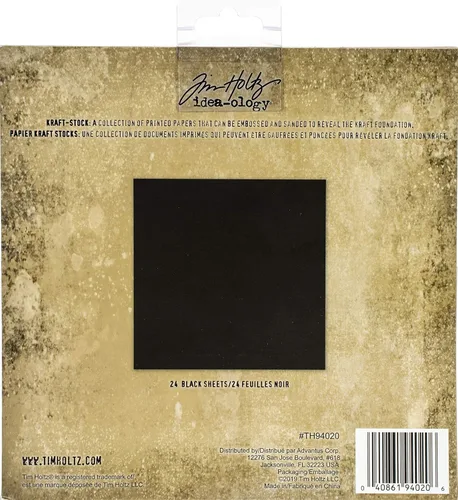 Miniatura 2 de Tim Holtz KRAFT STOCK 8X8 IDEA BLACKOUT