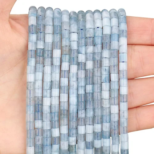 Miniatura 41 de BONNY BOXX 150 piezas de cuentas espaciadoras de jade blanco natural, cuentas sueltas semipreciosas planas redondas de jade heishi para hacer joyas
