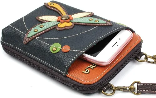 Miniatura 3 de CHALA Cartera cruzada para teléfono celular, bolso de mano multicolor de piel sintética para mujer con correa ajustable