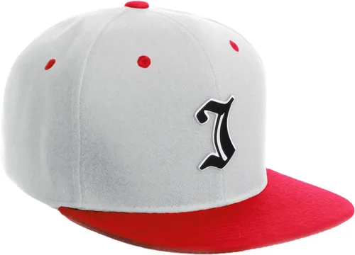 Miniatura 1474 de Daxton Gorra clásica con visera de billete plano con letras del alfabeto inglés antiguo de la A a la Z