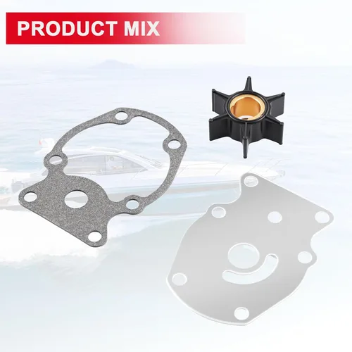 Miniatura 7 de Kit de reparación de bomba de agua 393630 con carcasa de repuesto para Johnson Evinrude OMC (1980-UP) 20 25 30 35HP Piezas de motor fueraborda