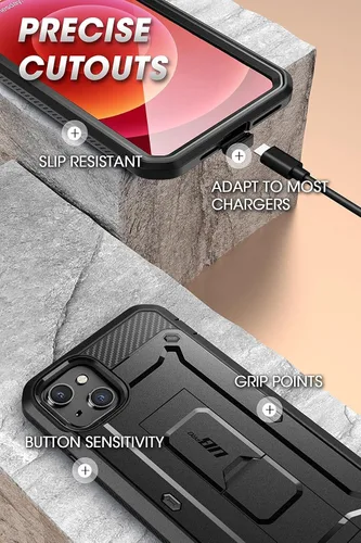 Miniatura 7 de SUPCASE Unicorn Beetle Pro Series - Funda para iPhone 13 Mini (versión 2021) de 5.4 pulgadas, protector de pantalla integrado de cuerpo completo