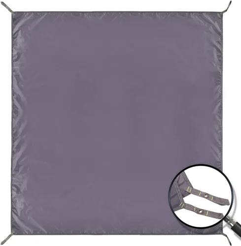 Miniatura 10 de REDCAMP Lona impermeable para acampar, gris/verde 4 en 1 multifuncional tienda de campaña para acampar, senderismo, mochileros