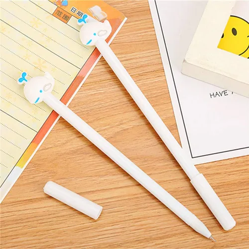 Miniatura 6 de Moda lindo colorido Kawaii encantador colorido animal pez ballena gel bolígrafos oficina escuela papelería pluma (8PCS)